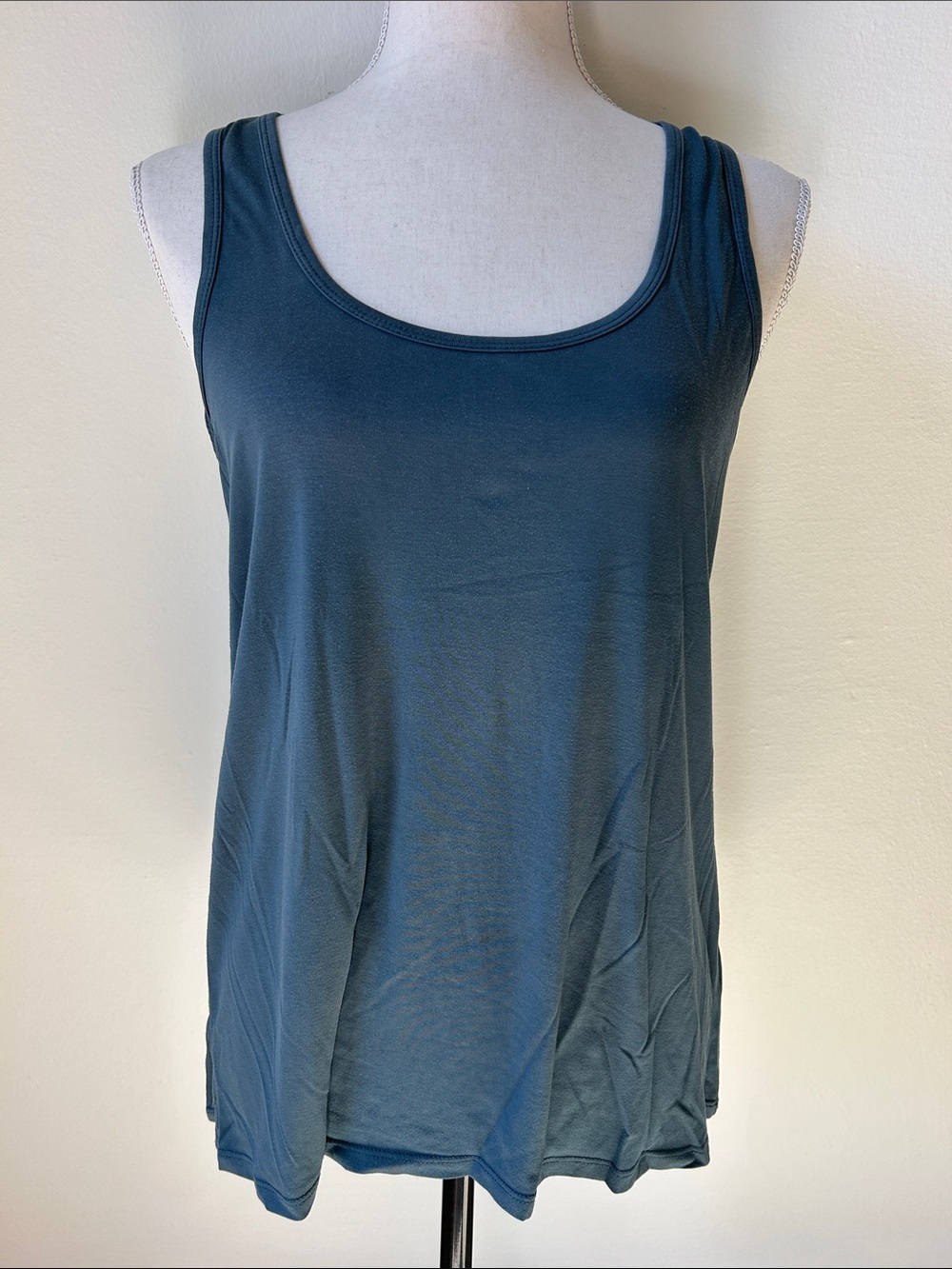 Free Fly blue green teal racerback tank top bamboo medium shirt